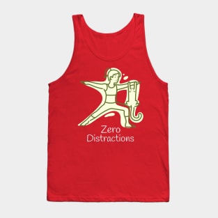 Cat and Yoga Zero Distractions Tank Top